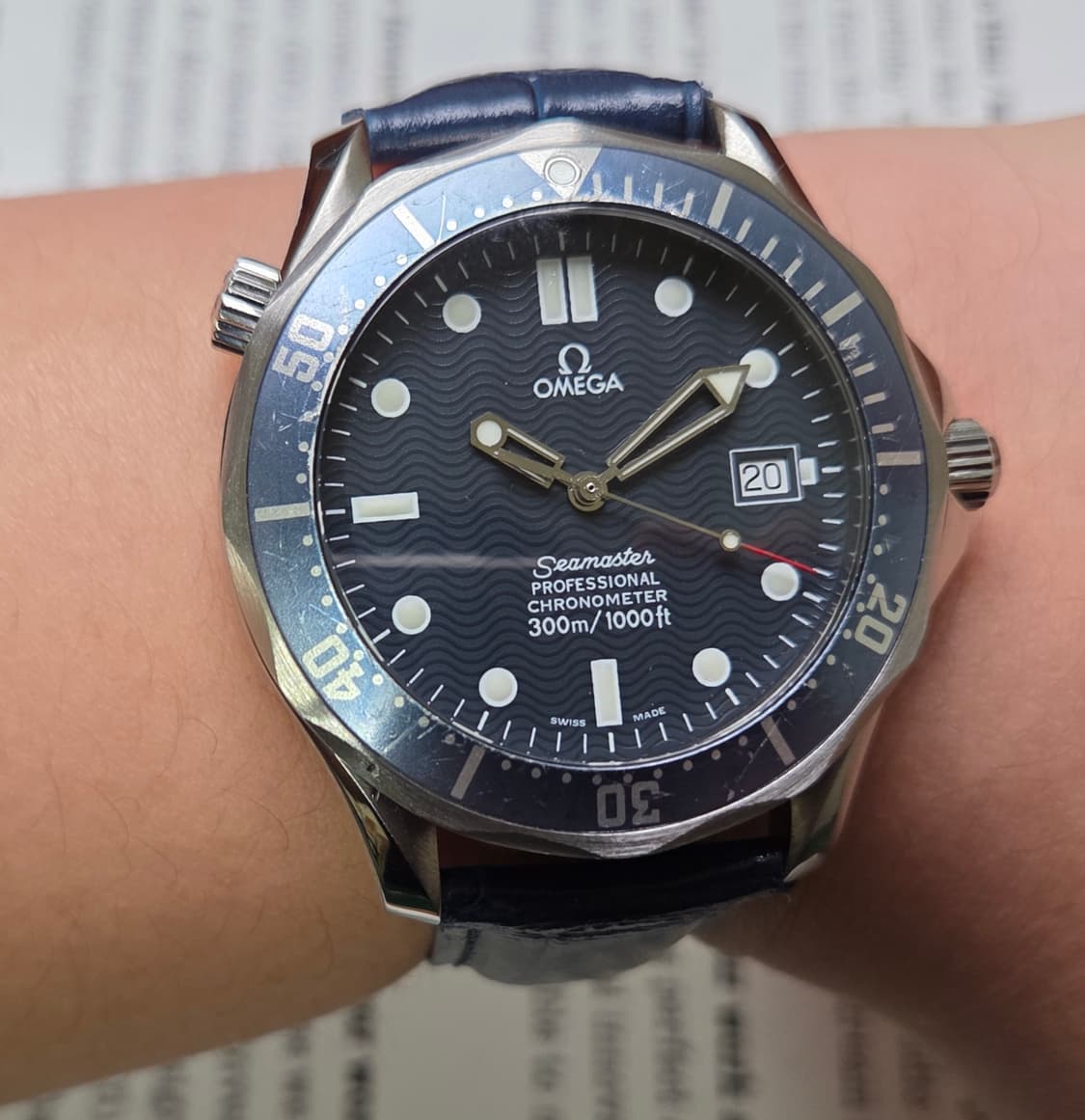 레어] 오메가 씨마스터 300m 물결 41mm 크로노미터 오토매틱 상품이미지9