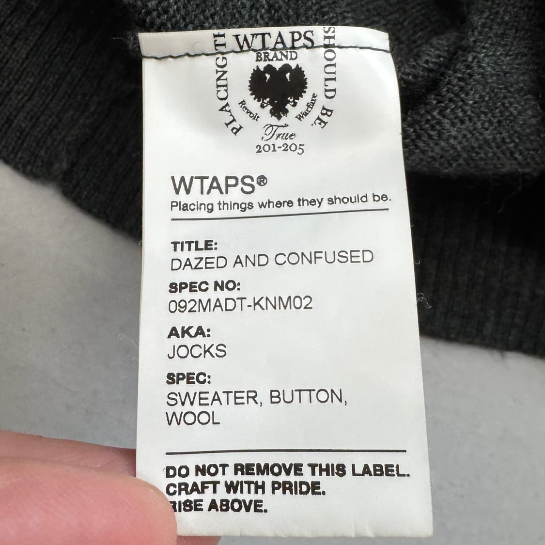 더블탭스 네이버후드 울 가디건 상품이미지7