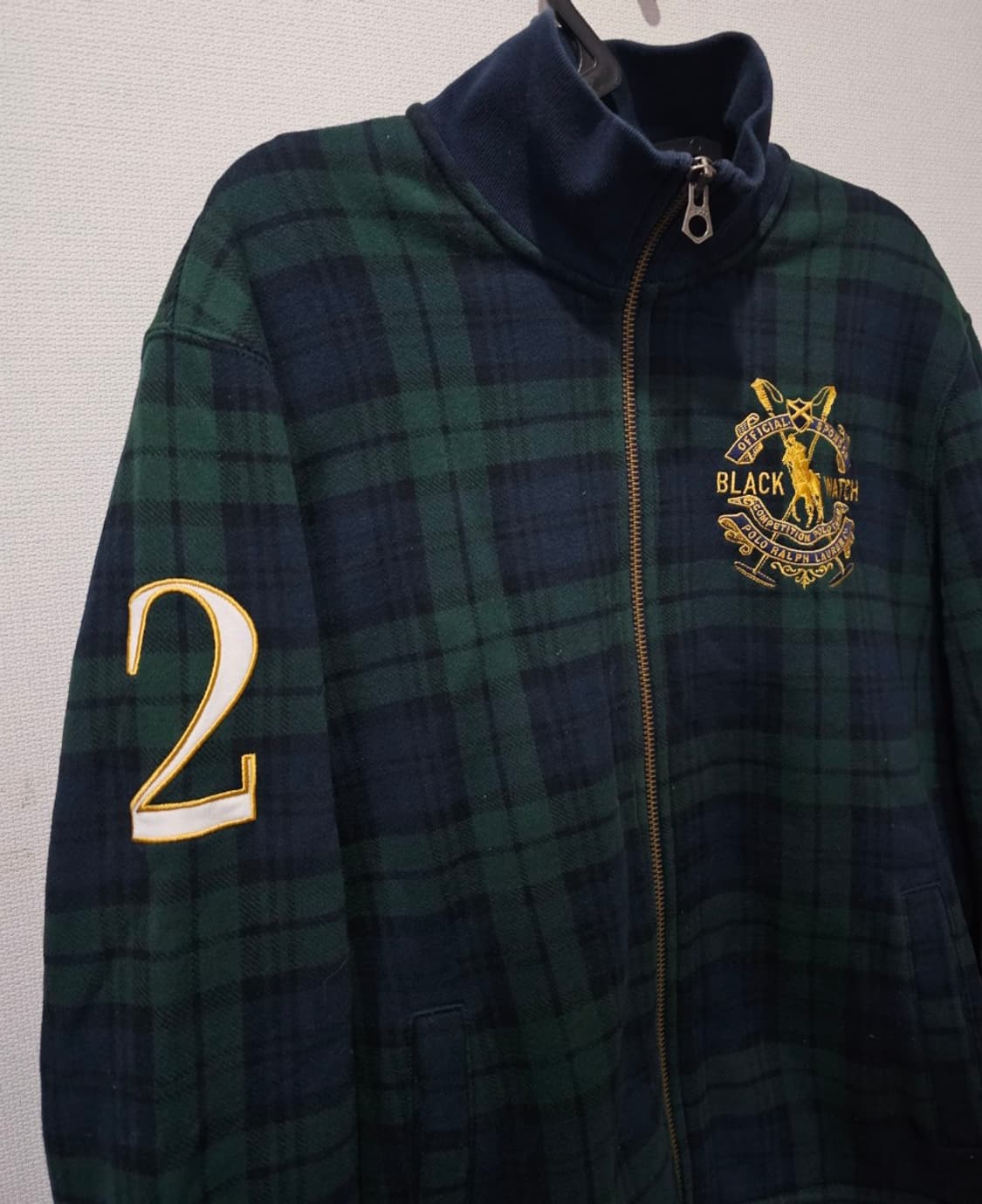 폴로 빅포니 블랙와치 타탄 체크 집업 자켓 95 / M 상품이미지2