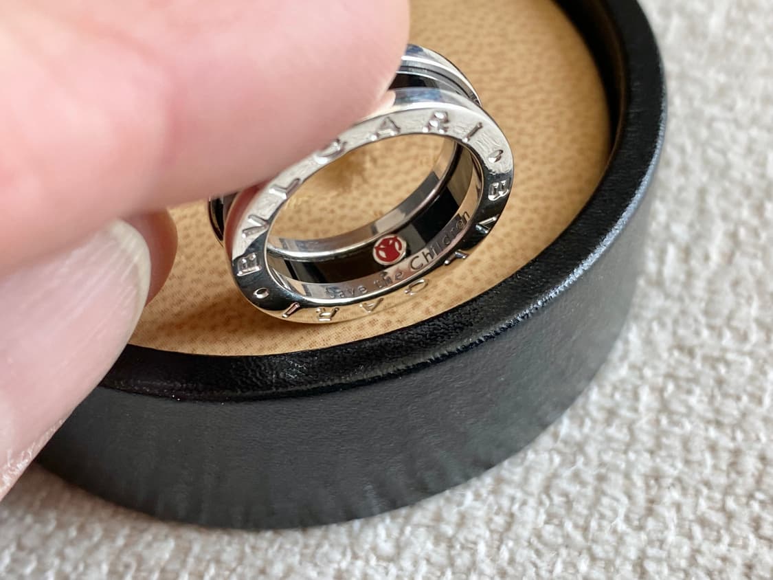 불가리 세이브더칠드런 반지 50호 스털링 실버 상품이미지5