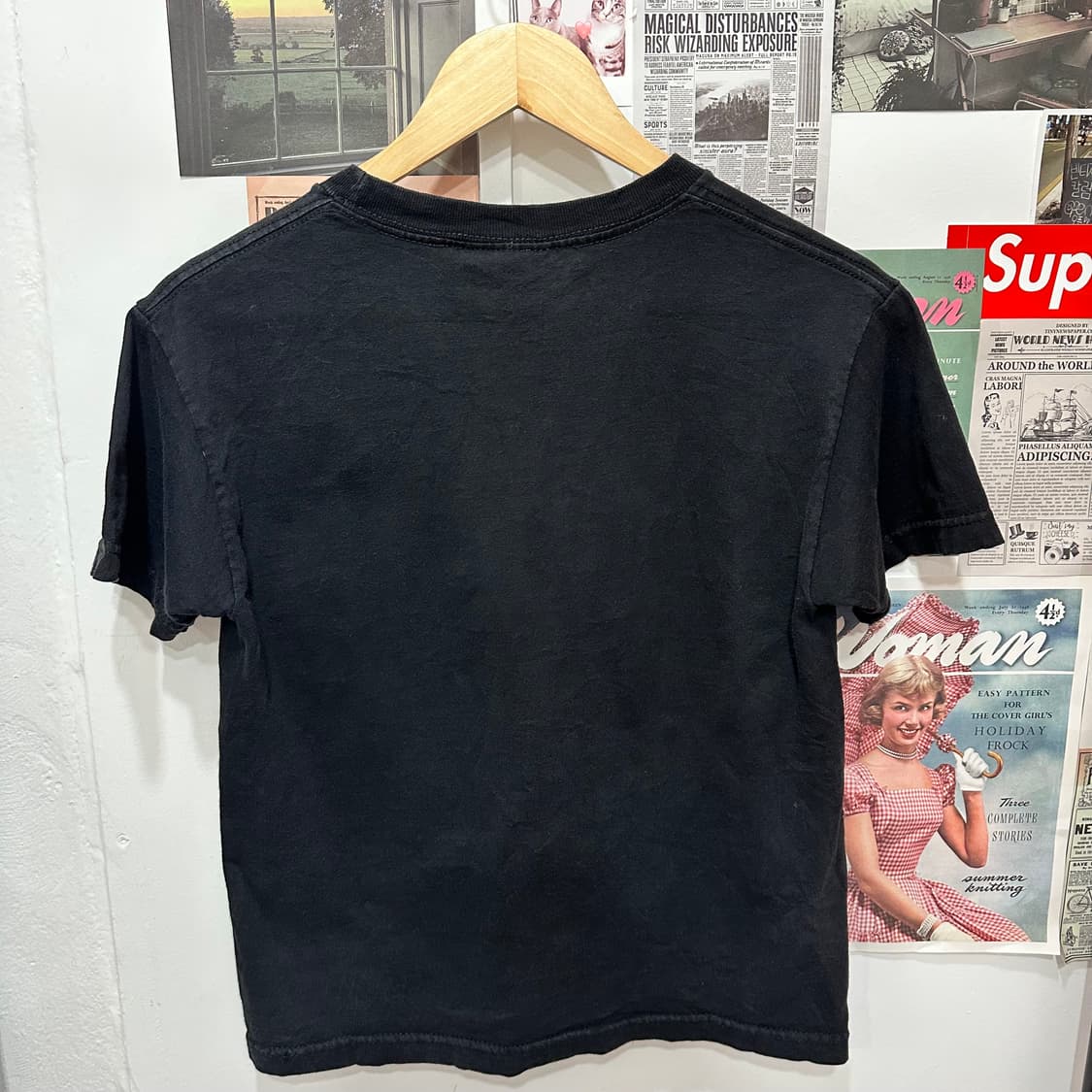 월드인더스트리 빈티지 보드 그래픽 반팔티M 상품이미지5