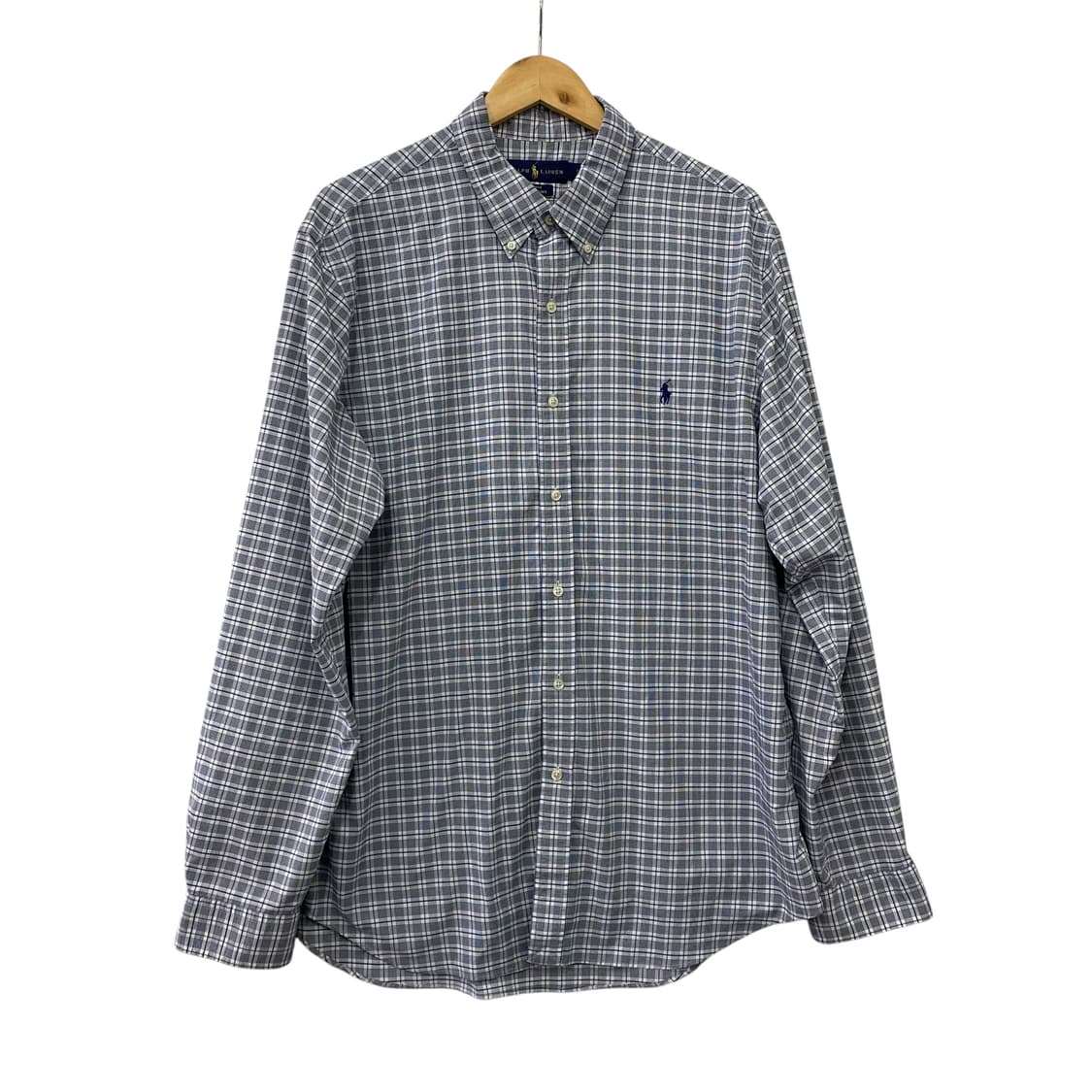 폴로 체크 긴팔셔츠(XXL) 상품이미지1