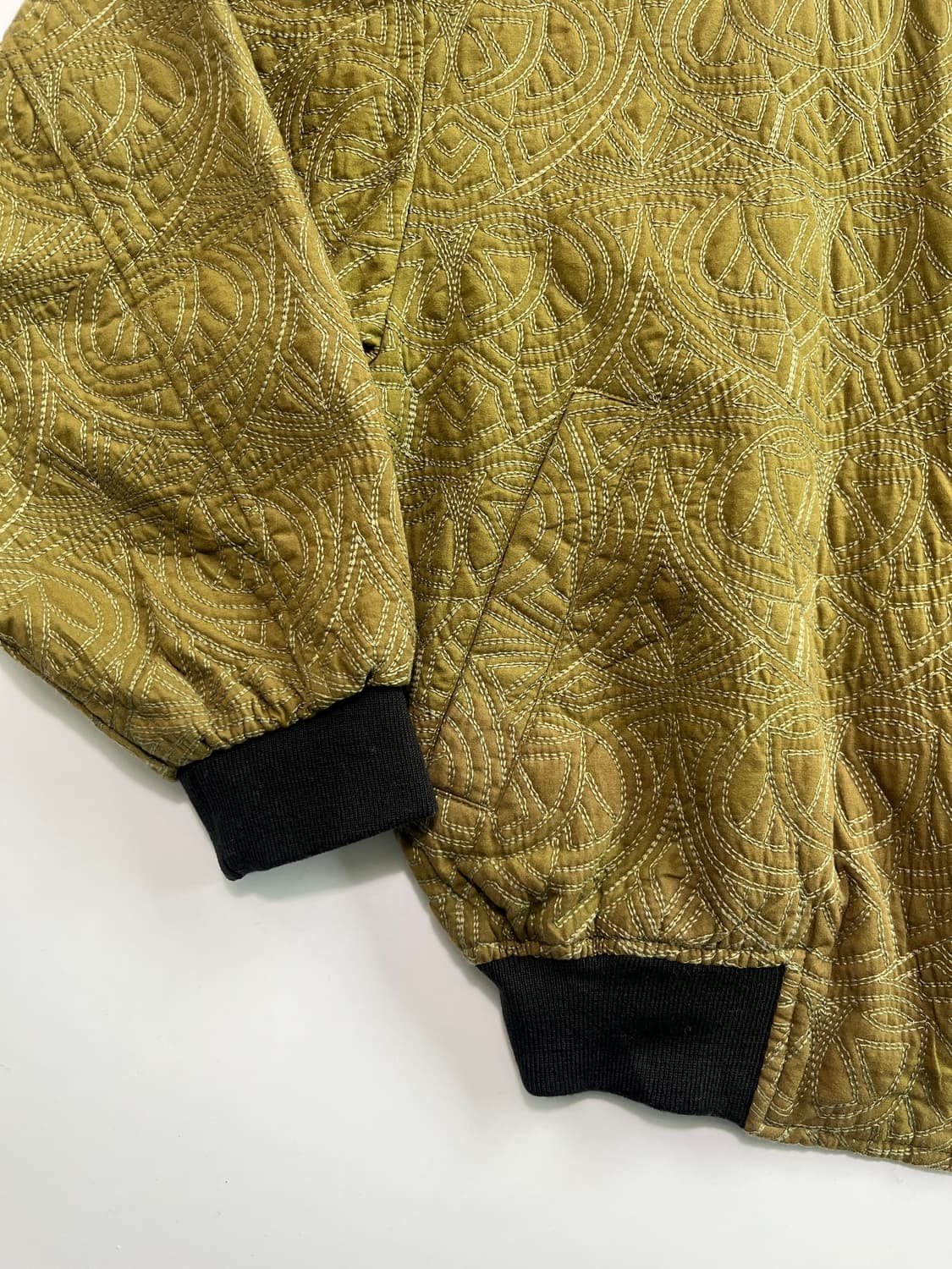 올리브 퀄팅 자켓 상품이미지5