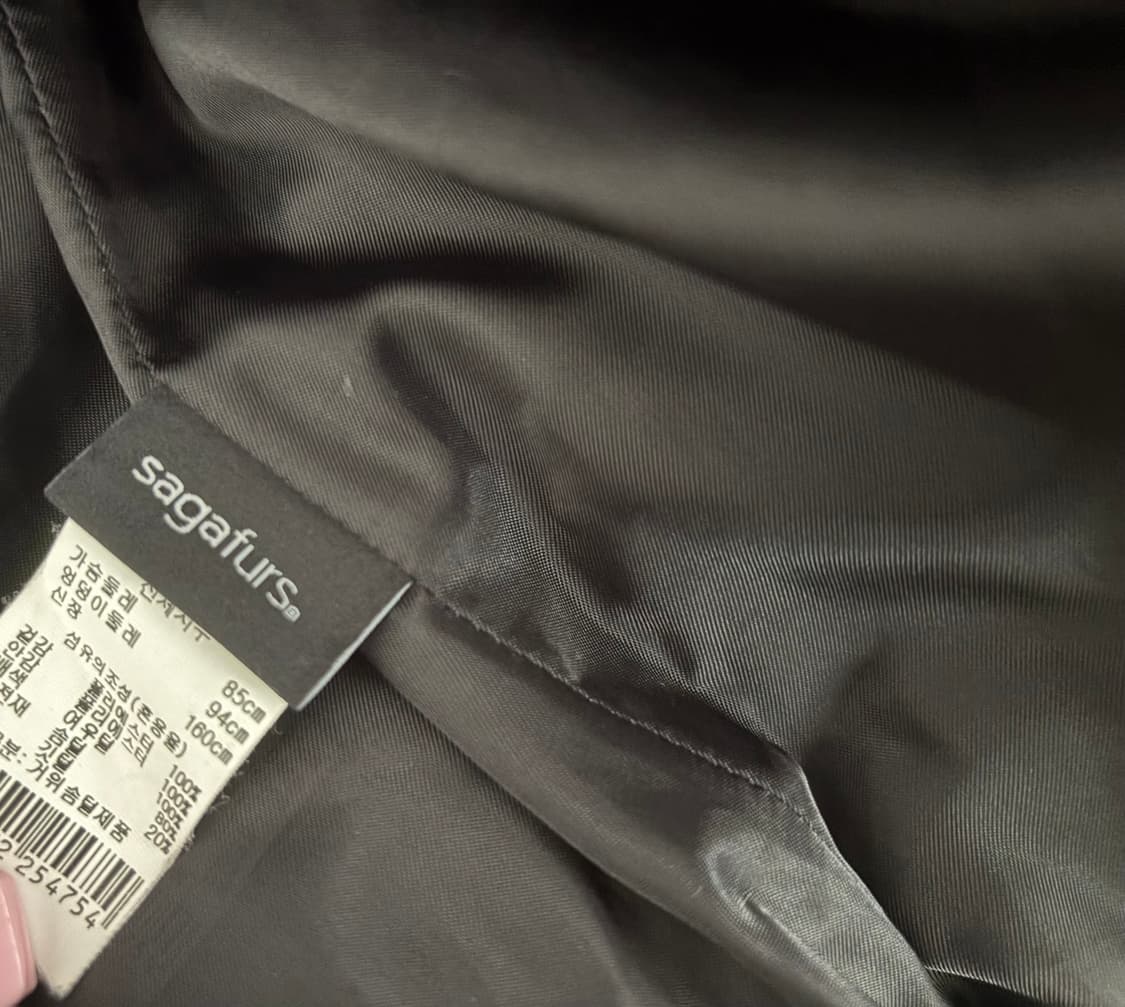 상태최상 지컷 풍성한 사가폭스퍼 구스다운패딩 여 55,66 상품이미지5