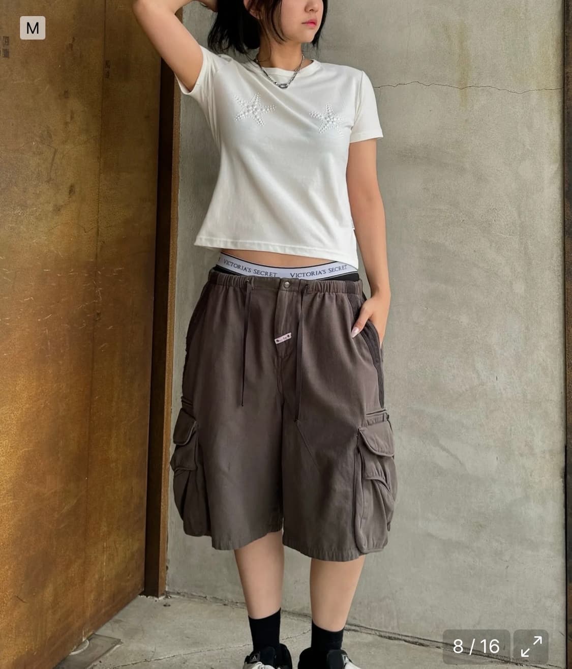 스컬프터 Twill Cargo Half Pants Charcoal 상품이미지3