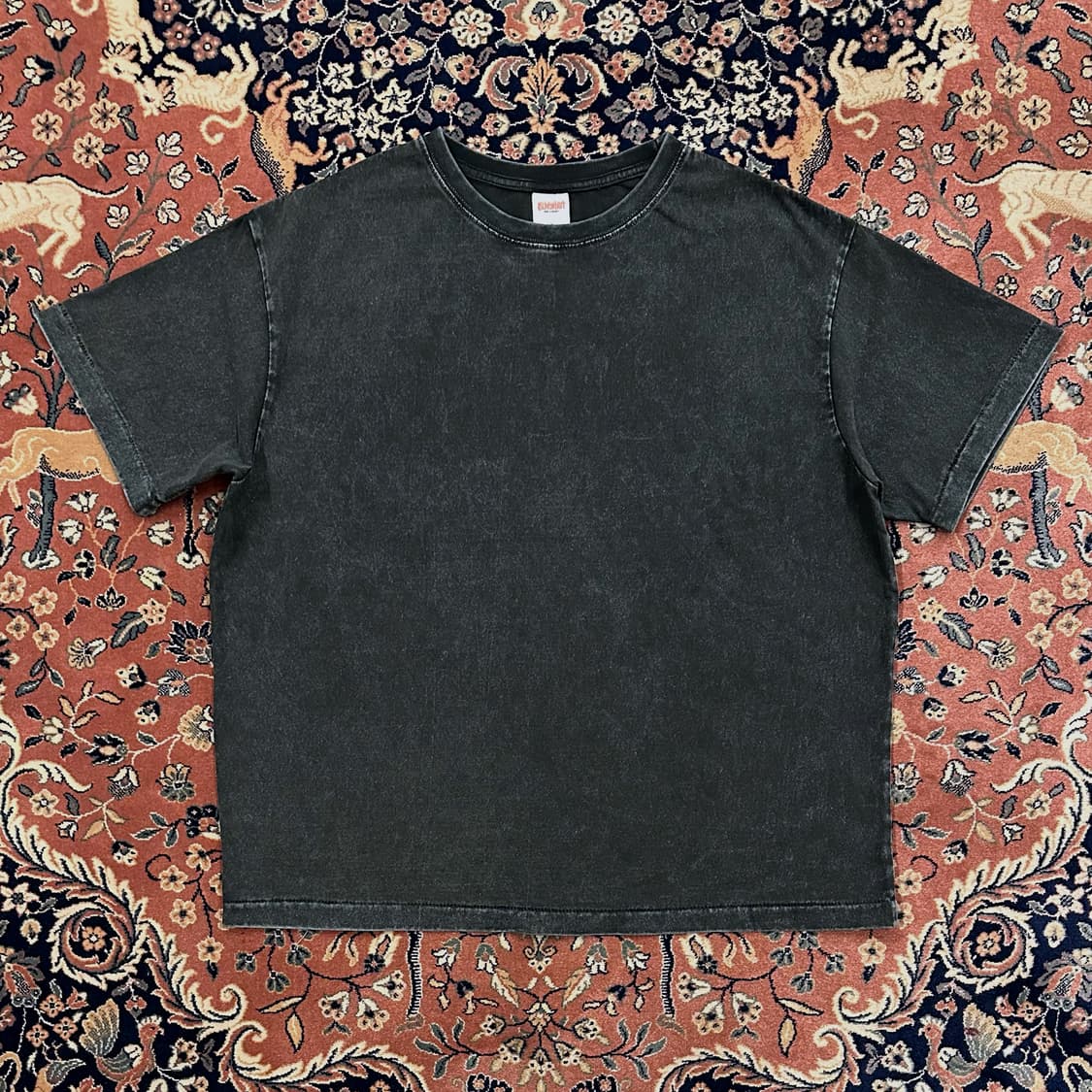 [ L ] 블랙아웃 블리치 티셔츠 블랙 상품이미지1