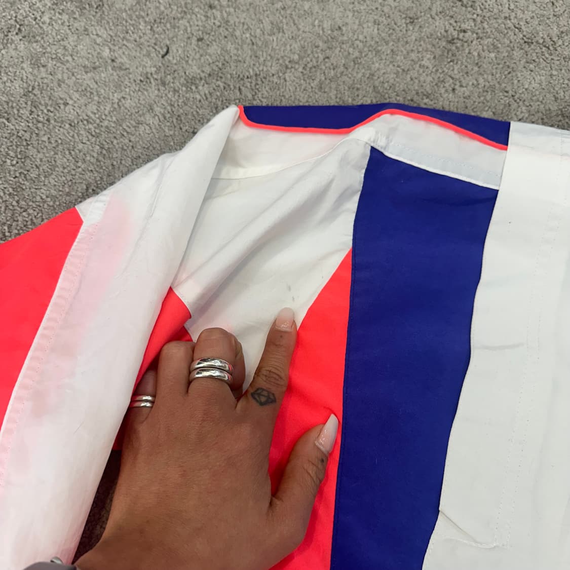 나이키 90s  올드스쿨 배색 바람막이 자켓L 상품이미지10