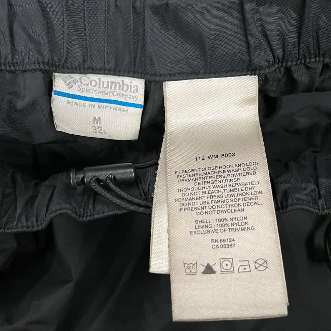 [정품/M] 컬럼비아 블랙 츄리닝 바지 b14 상품이미지6
