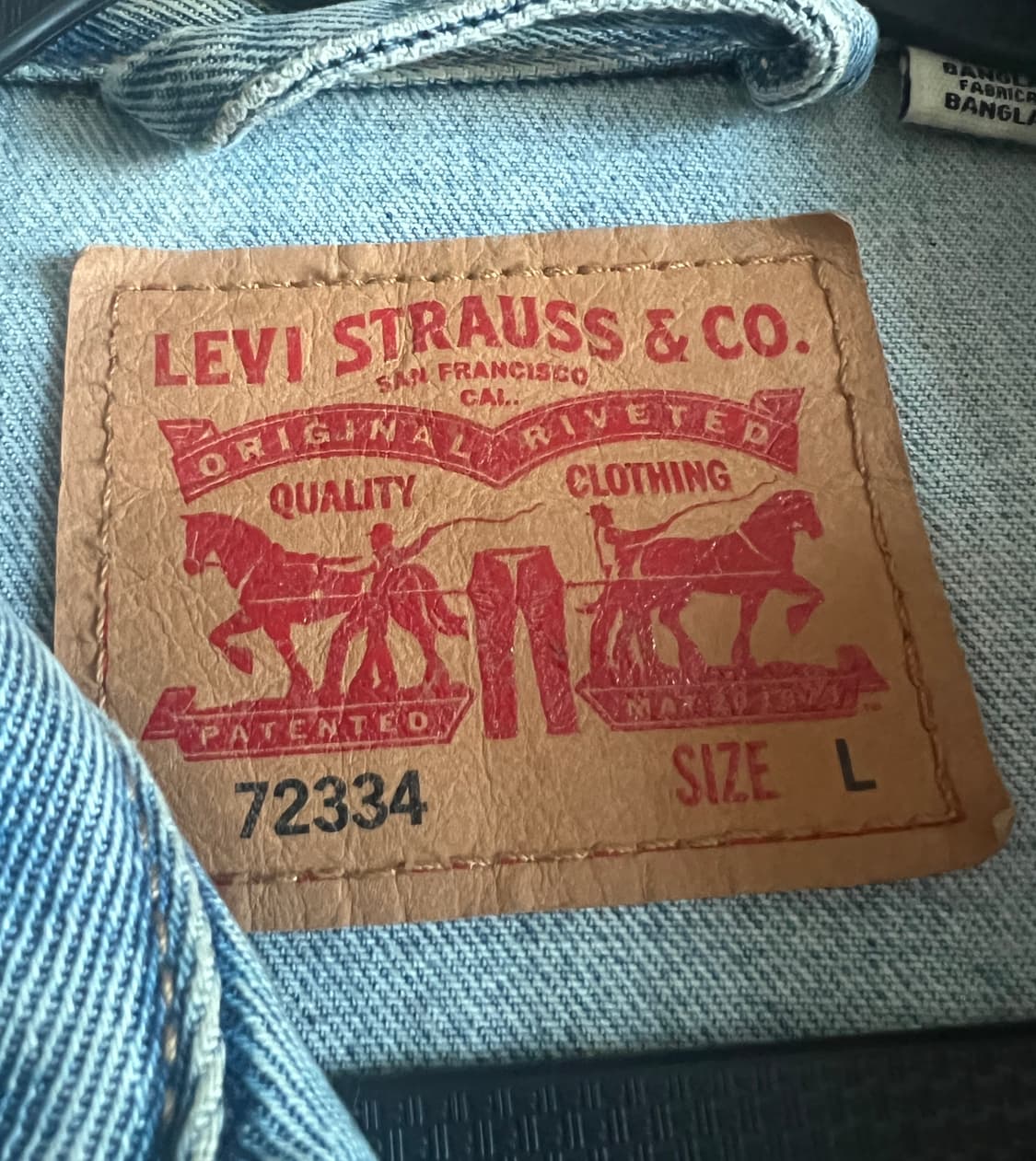 리바이스 트러커 데님자켓 L 상품이미지2