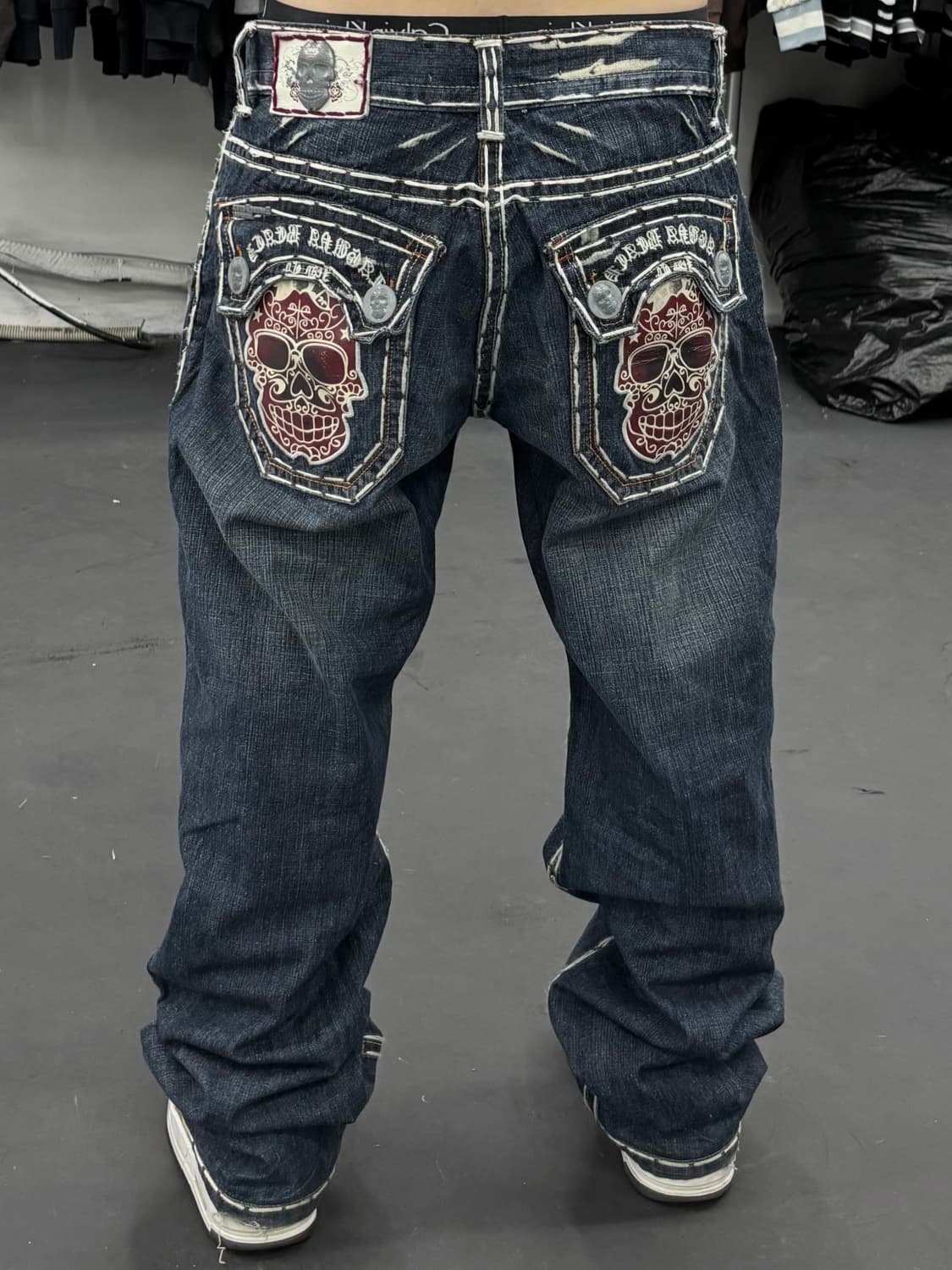 Laguna Beach 라구나비치 스컬 스티치 데님팬츠 상품이미지5