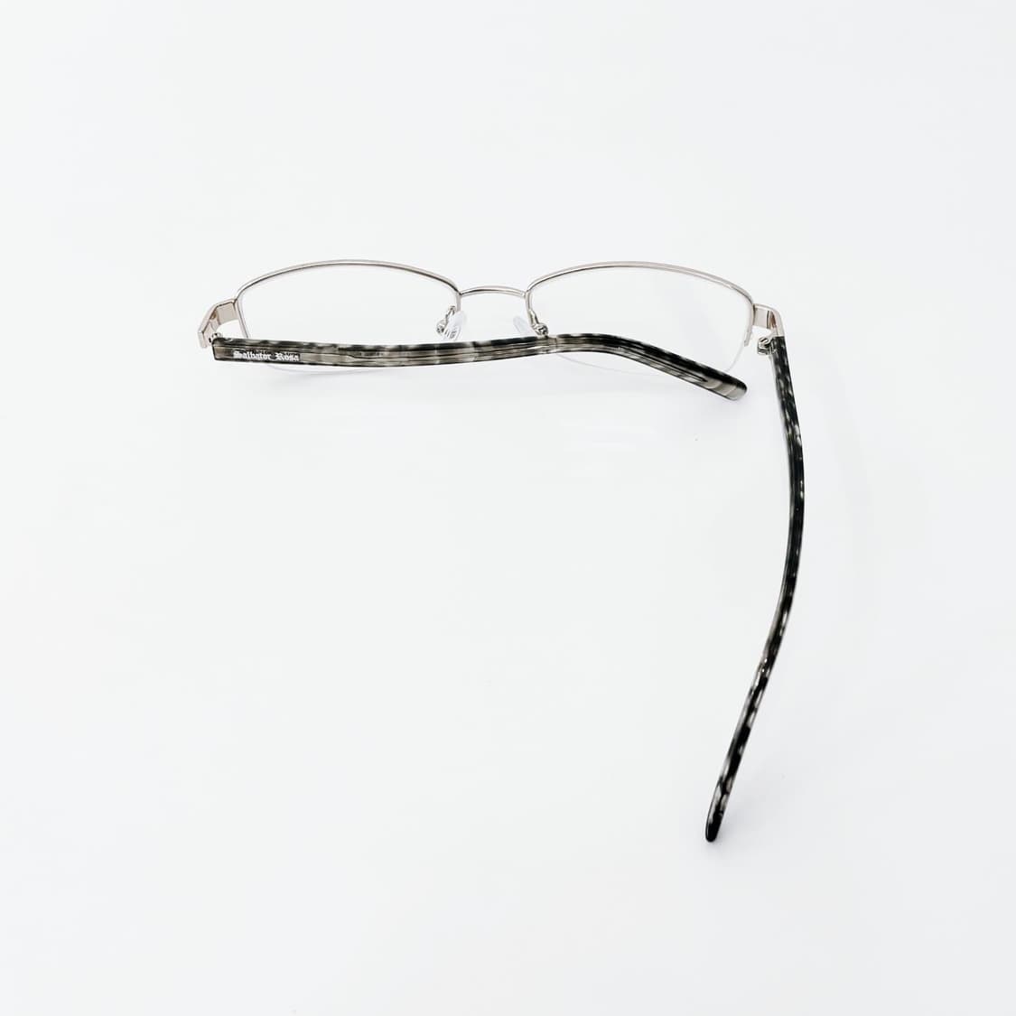 Salbator Rosa 골드 반무테 메탈 데드스탁 빈티지안경 상품이미지3