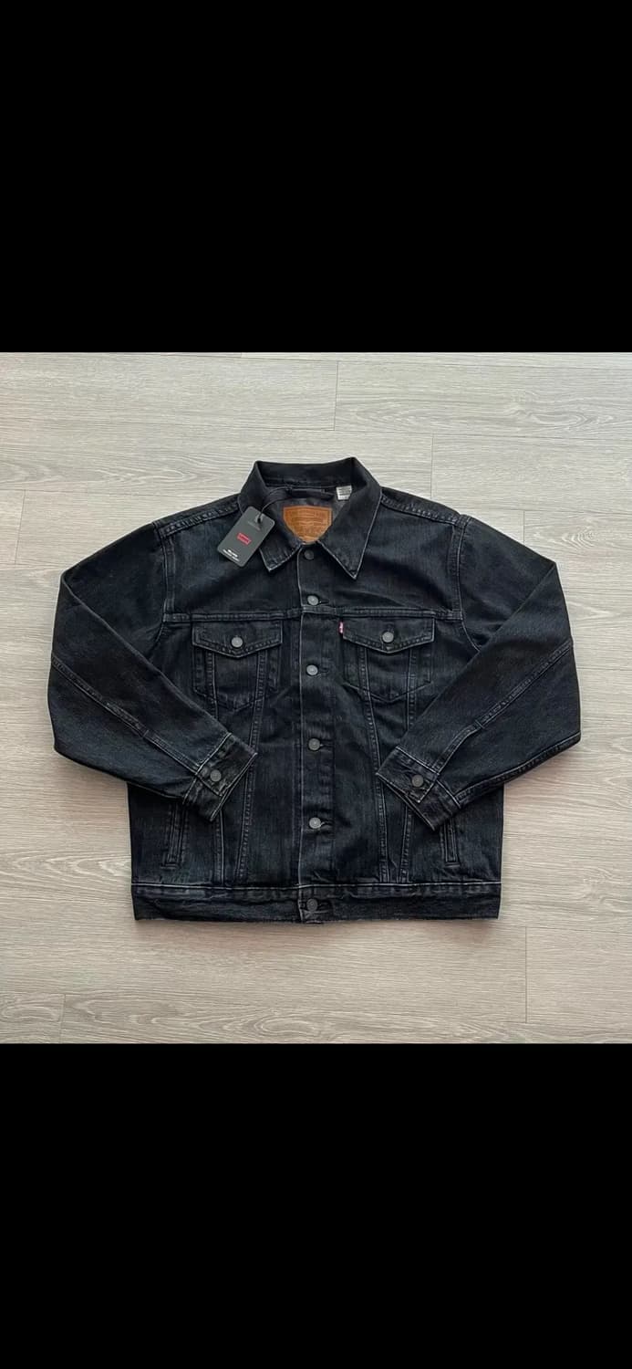 (새상품) 리바이스 3세대 블랙 트러커 프리미엄 라인 데님 자켓 상품이미지1
