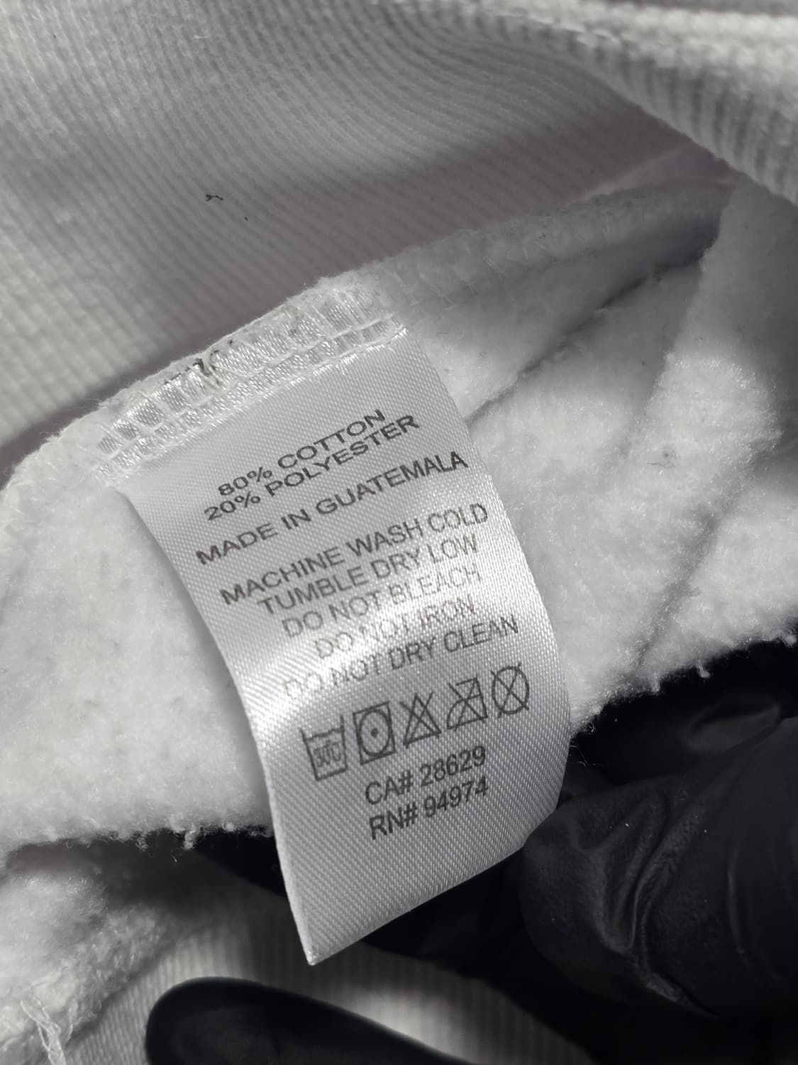 스투시 베이직 후드티셔츠 화이트 L 상품이미지7