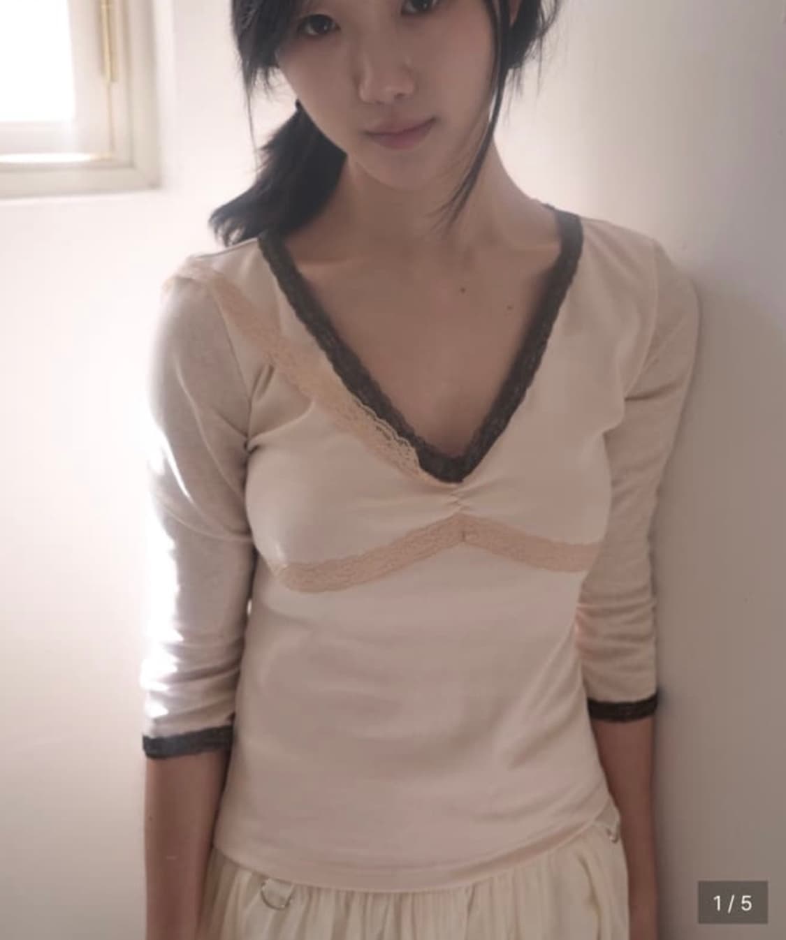 인앤양인하모니 Lace top, pink 상품이미지1
