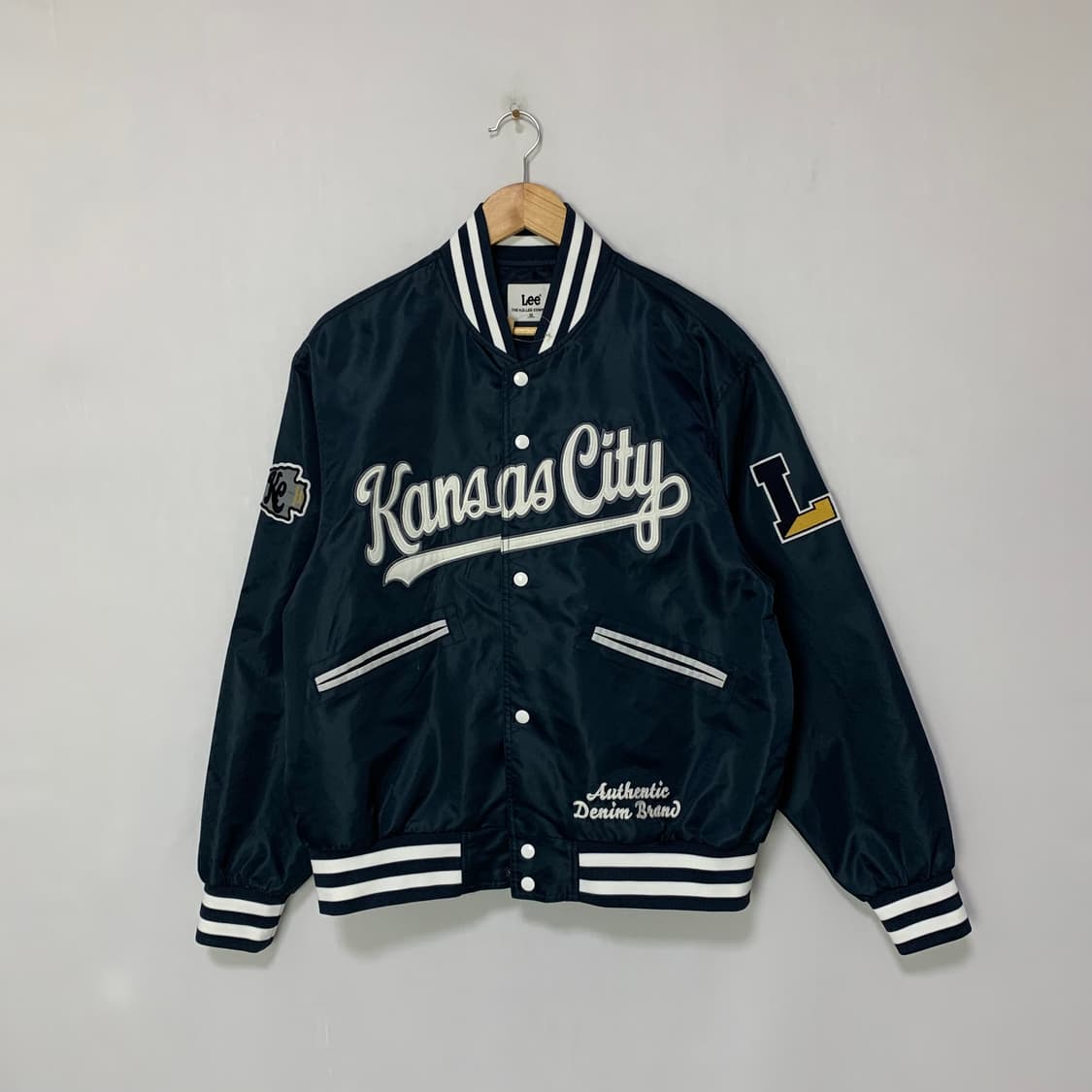 Lee 리 빈티지 네이비 스타디움 자켓 바시티 M 남녀공용 상품이미지1