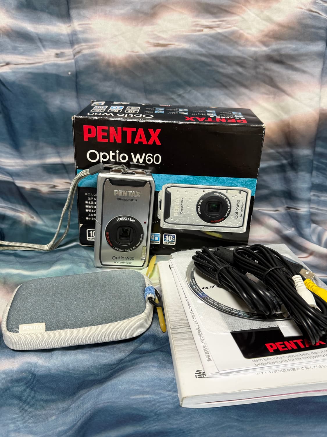 펜탁스 optio w60 카메라 디카 실버 초미품 풀박 💕✨ 상품이미지1