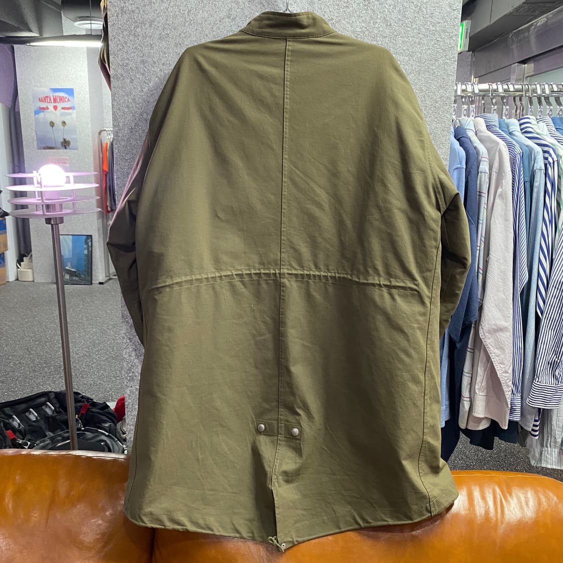 라퍼지스토어 카키 피쉬테일 누빔 야상 자켓 B4112 상품이미지4