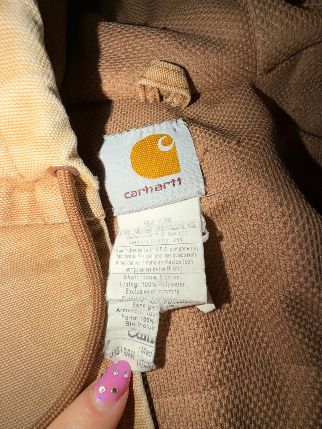 칼하트 브라운 액티브자켓 j131 08년생산 상품이미지2