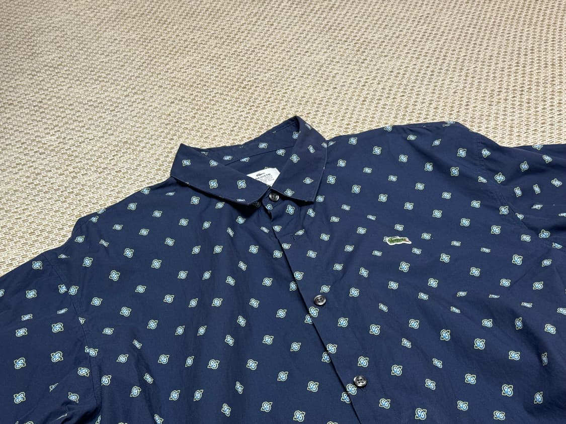 라코스테 페이즐리 포플린 셔츠 41사이즈 상품이미지2