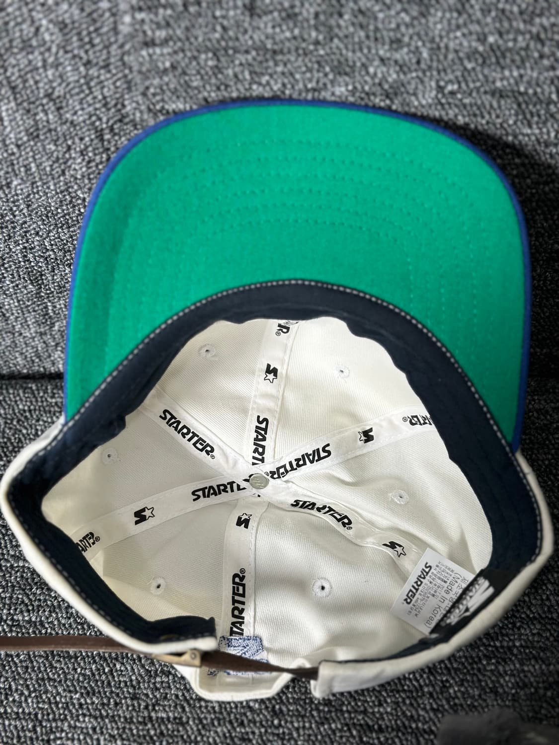 스타터 볼캡 화이트/블루 상품이미지4