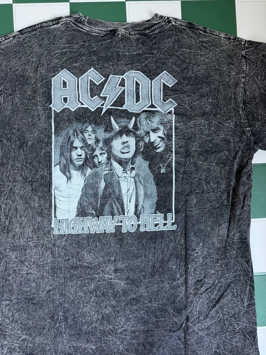 AC DC 빈티지 반팔티 워싱 상품이미지3