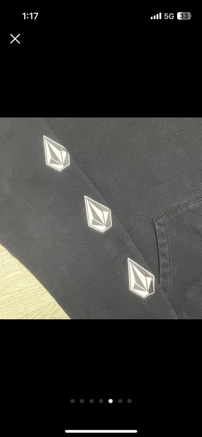 [VOLCOM] 블랙 로고 후드티 (XL) 상품이미지5