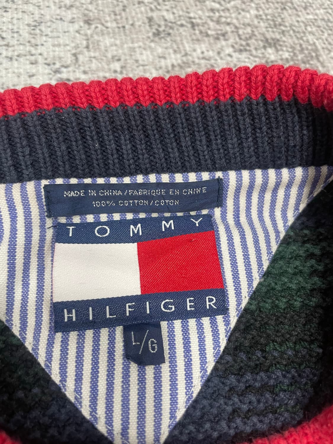 90‘s TOMMY 헤비코튼 니트 상품이미지6