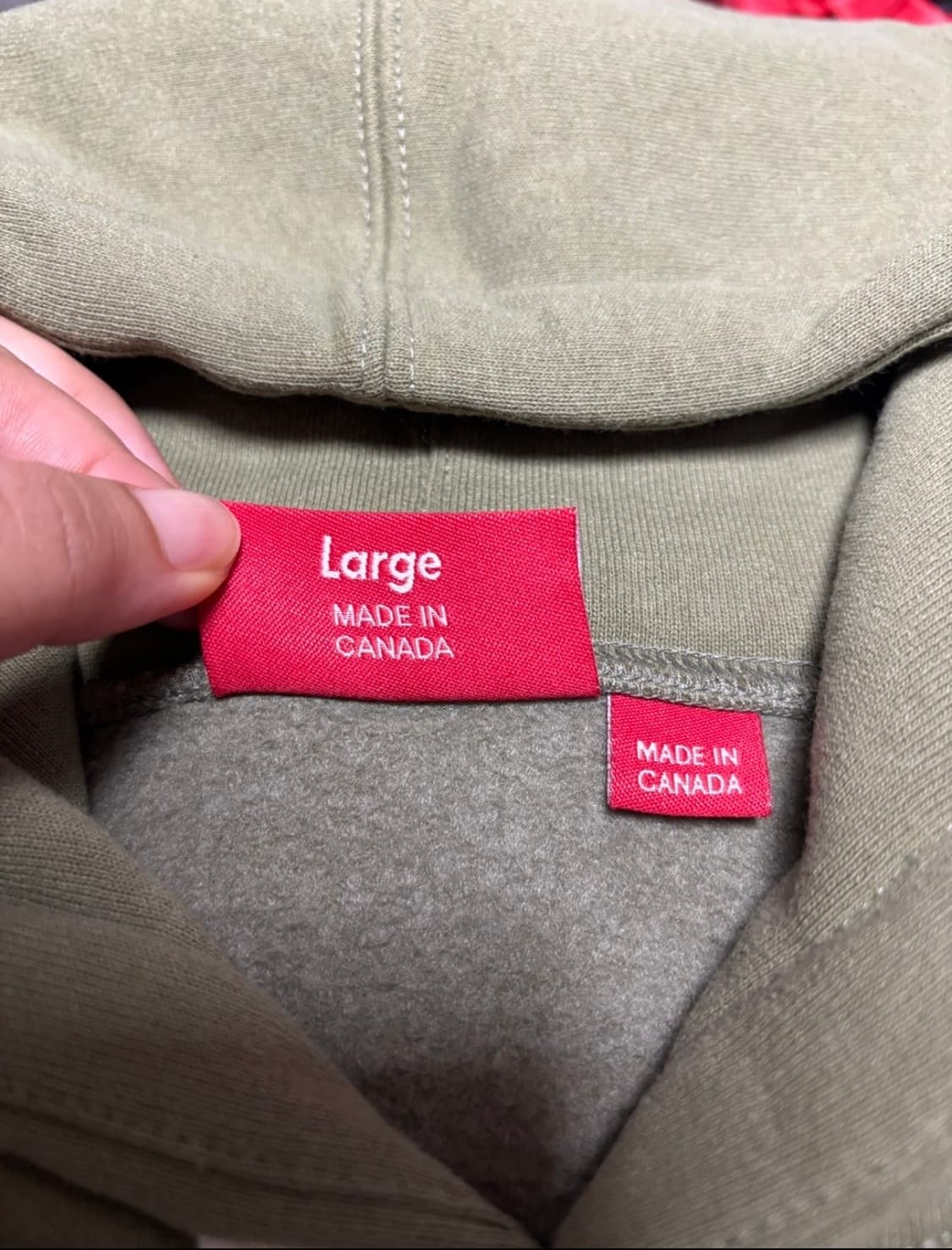 슈프림 스몰박스 드로우코드후드 스웨트셔츠 라이트 올리브 L 상품이미지4