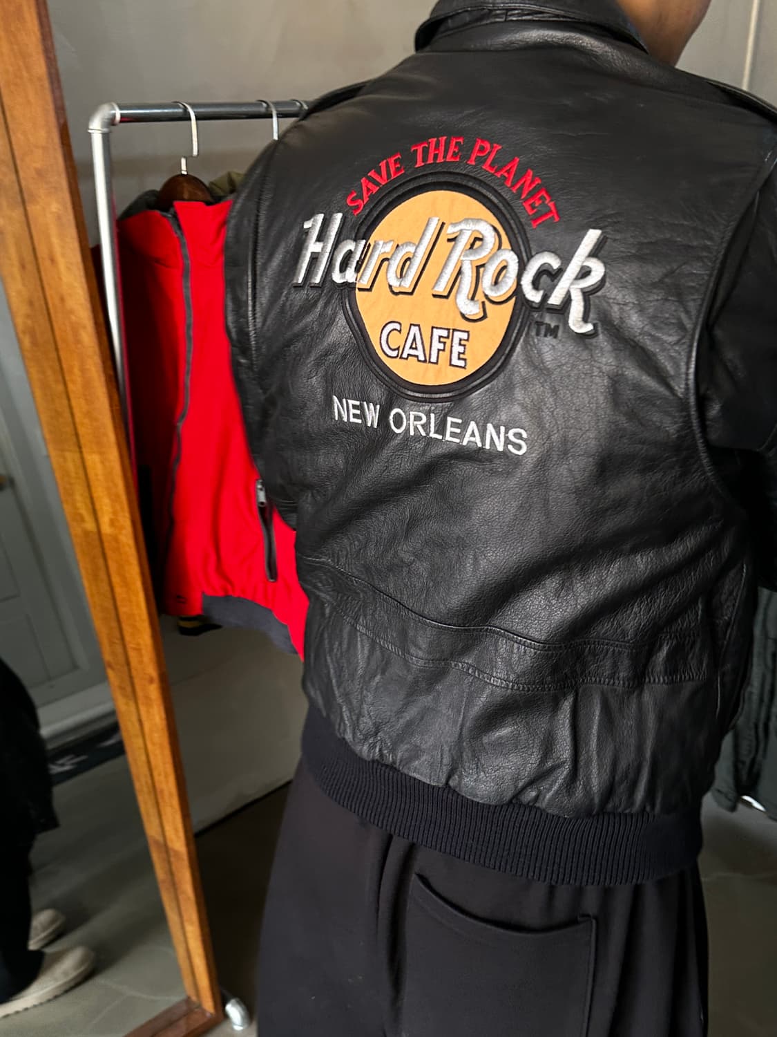 Hard Rock Cafe New Orleans 레더 자켓 상품이미지8