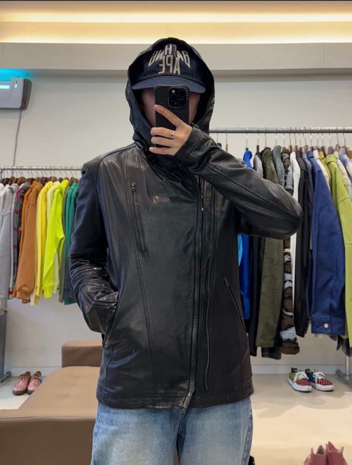 로보 ROBO 램스킨 양가죽 후드 자켓 상품이미지10