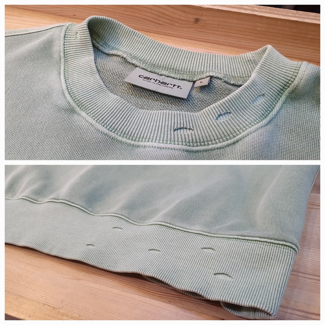 100/77.칼하트 펀칭 맨투맨(공용) 상품이미지7