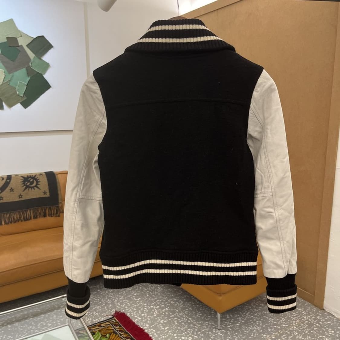라코스테 양가죽 울 누빔 스타디움 야구잠바 85 C05914 상품이미지2