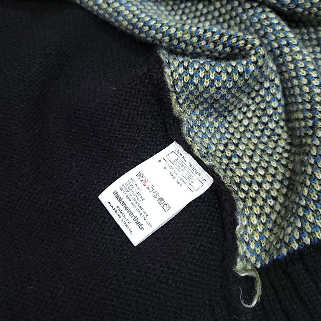 [M~L] 디스이즈네버댓 아가일패턴 아크릴 가디건 상품이미지9