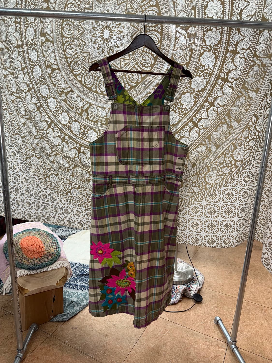 빈티지 딥브라운 스팽글 머플러  상품이미지7