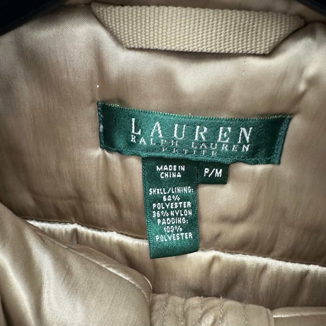 95 폴로 로렌 랄프로렌 y2k 여자 메탈릭 골드 점퍼 상품이미지4