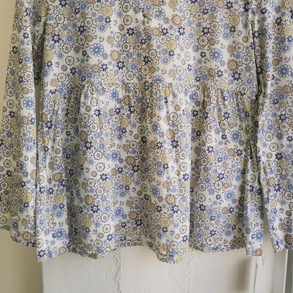 플라워패턴 면블라우스 상품이미지5