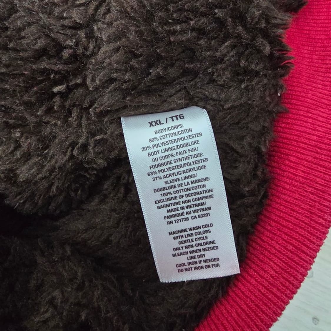 에어로포스탈 레드 양털 후드 집업 XXL 상품이미지6