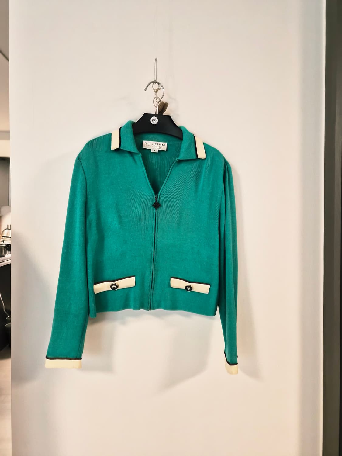 [정품] 센존(St. John) 컬렉션 지퍼 니트 자켓 (사이즈 4) 상품이미지2