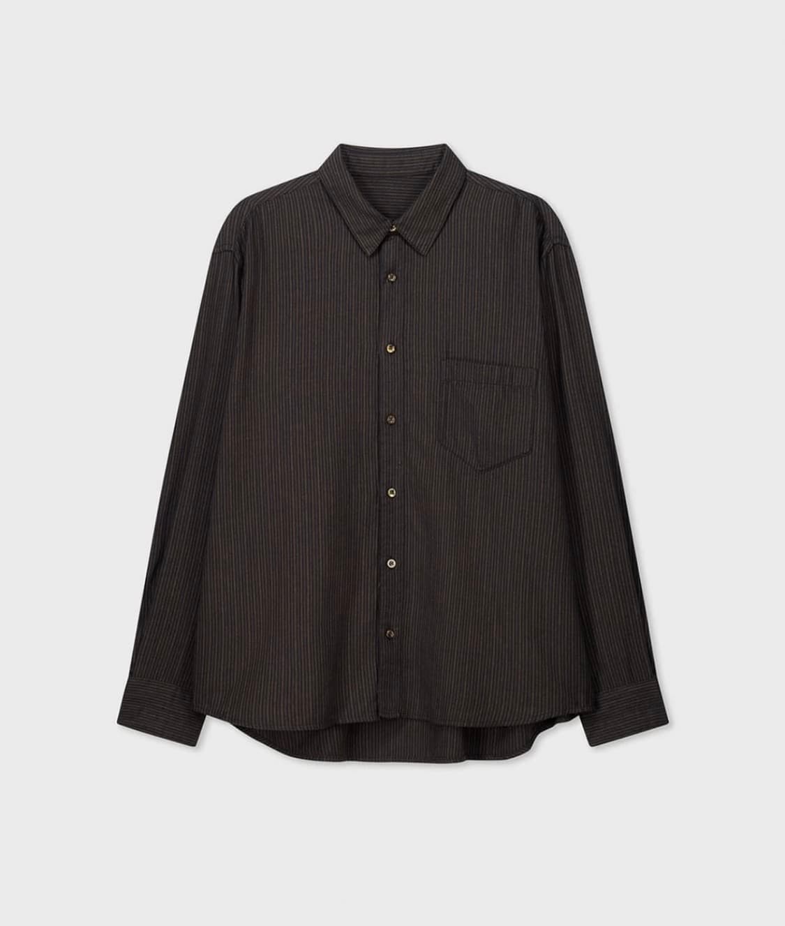 벨리에 블랙 멀티스트라이프 셔츠  상품이미지1