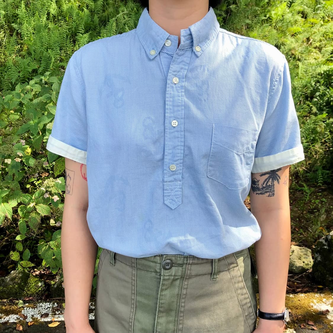 Made in Japan half shirts Sky 상품이미지2