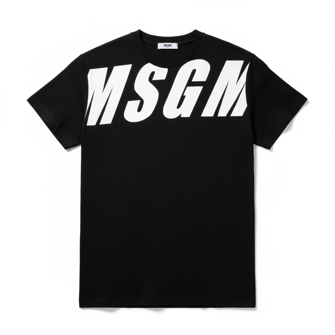 MSGM KIDS 빅로고 반팔 티셔츠 블랙  상품이미지1