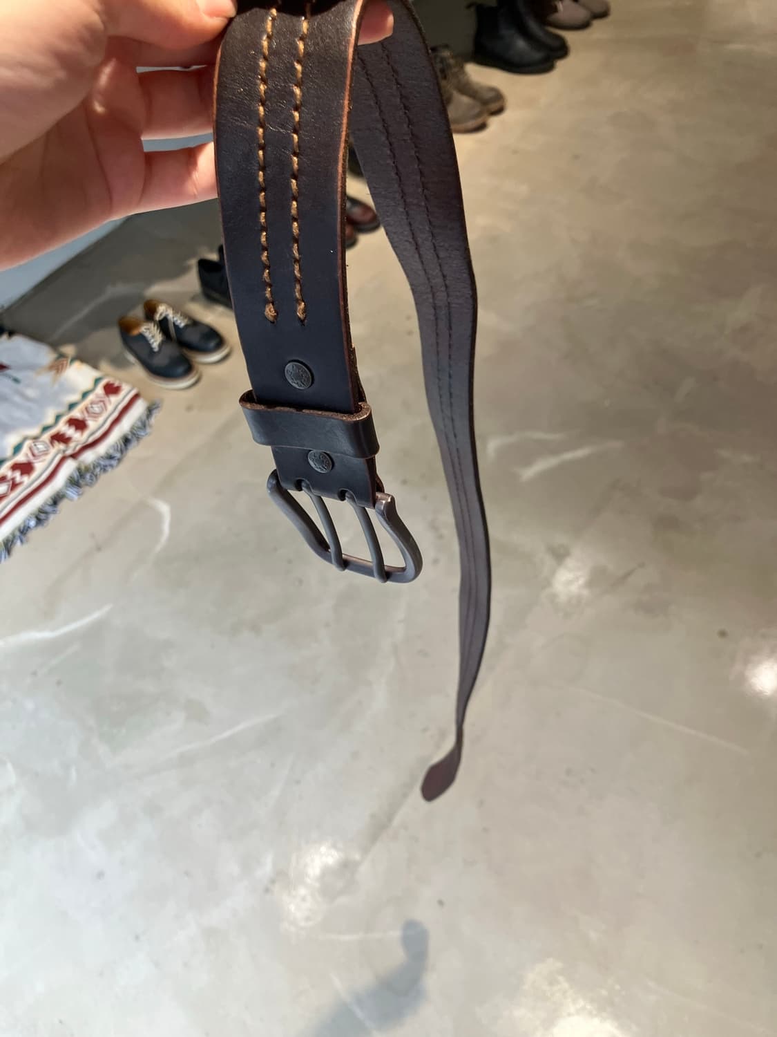 Levi‘s 더블 핀 레더 벨트 상품이미지9