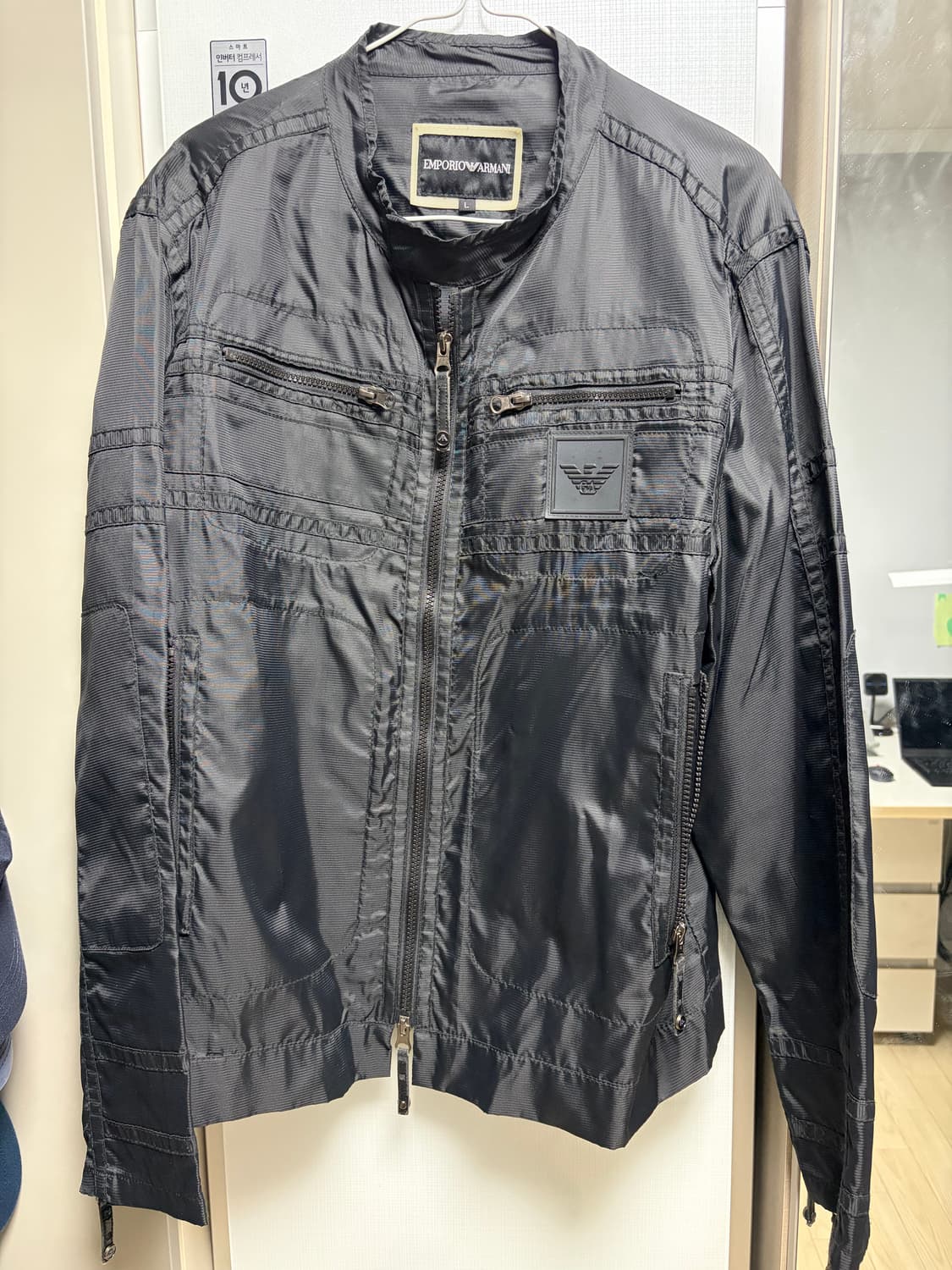 (초극상)엠포리오 아르마니 남성 블랙 자켓 L100 상품이미지2