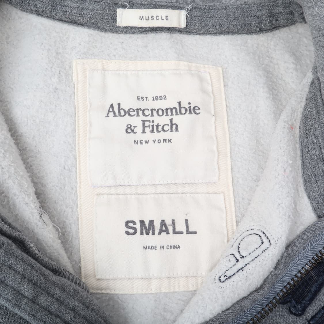 아베크롬비 그레이 아치 로고 헤비 후드집업 상품이미지8