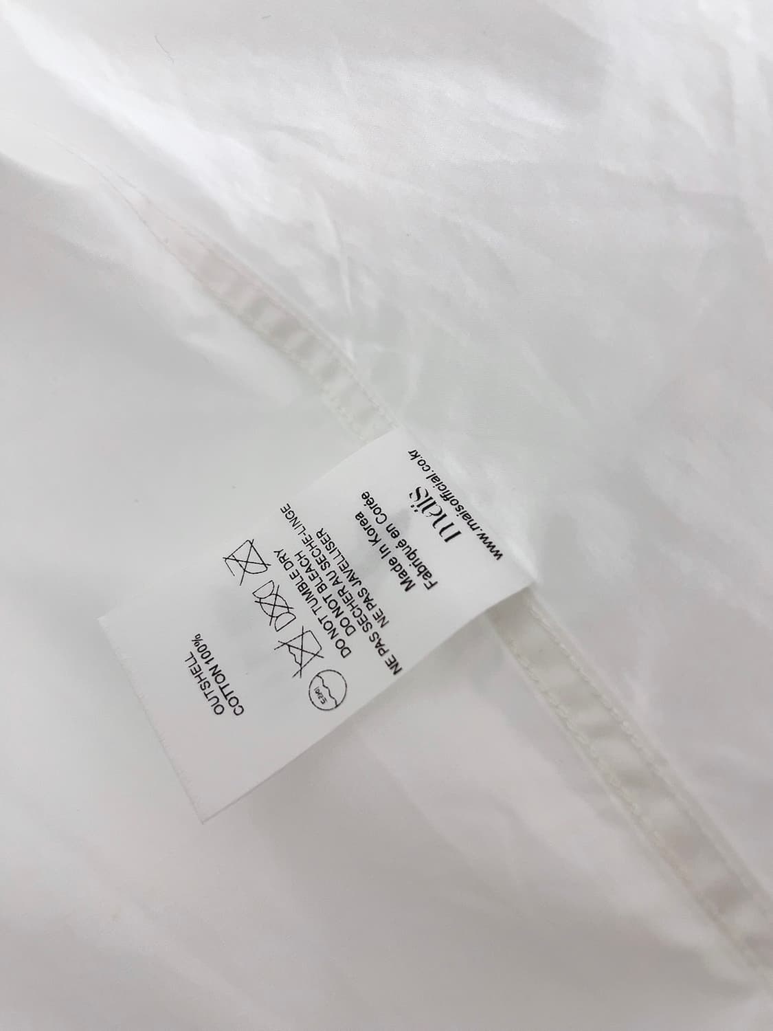 마이스 화이트 코튼 셔츠 상품이미지5