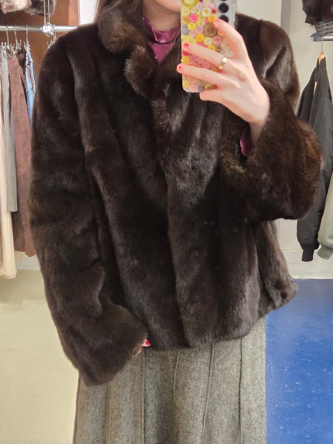 Kasu Mink 밍크 자켓 상품이미지1