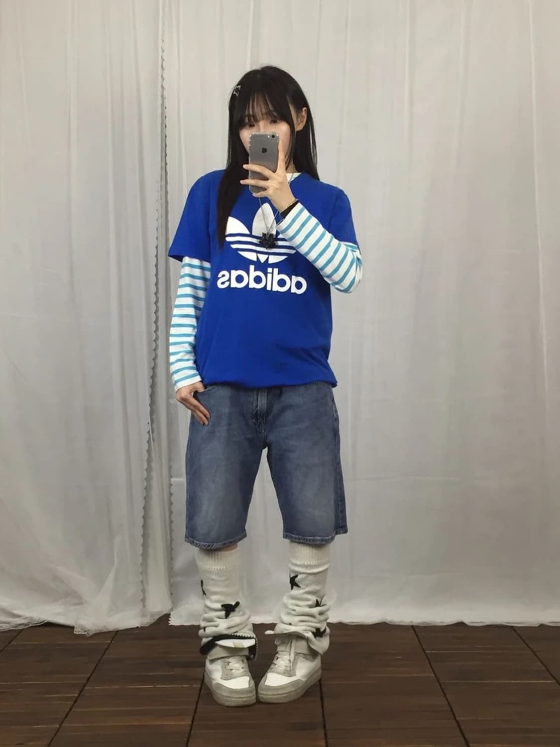 Adidas Originals Blue Trefoil Tee 상품이미지1