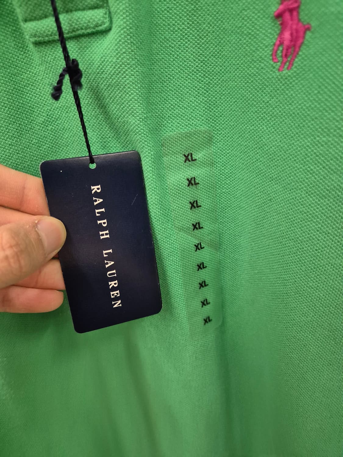 폴로 랄프로렌 코튼 피케 폴로 셔츠 XL 상품이미지5