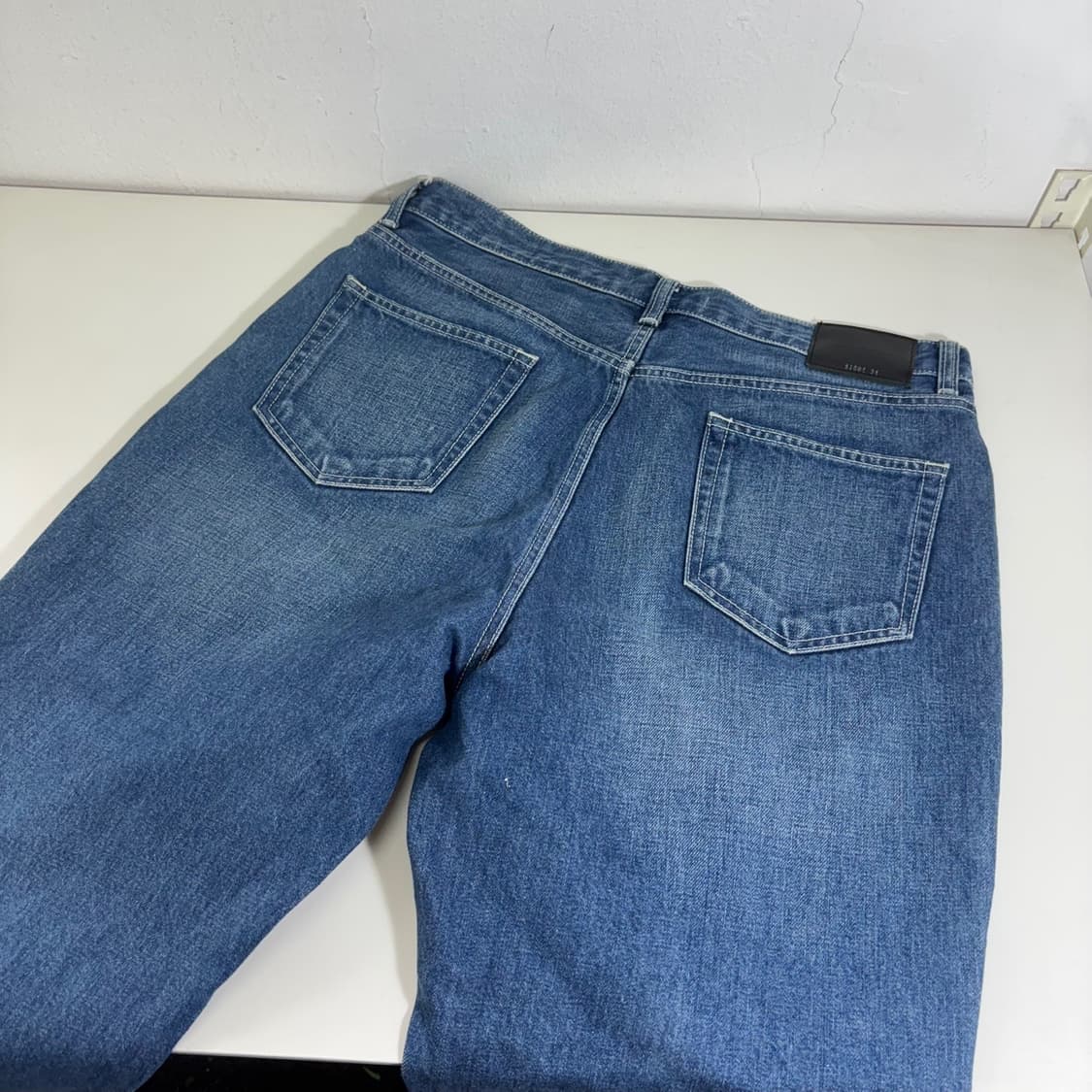 34 XL 블렌디드 인스턴트데님 히스토모 일자핏 청바지 상품이미지4