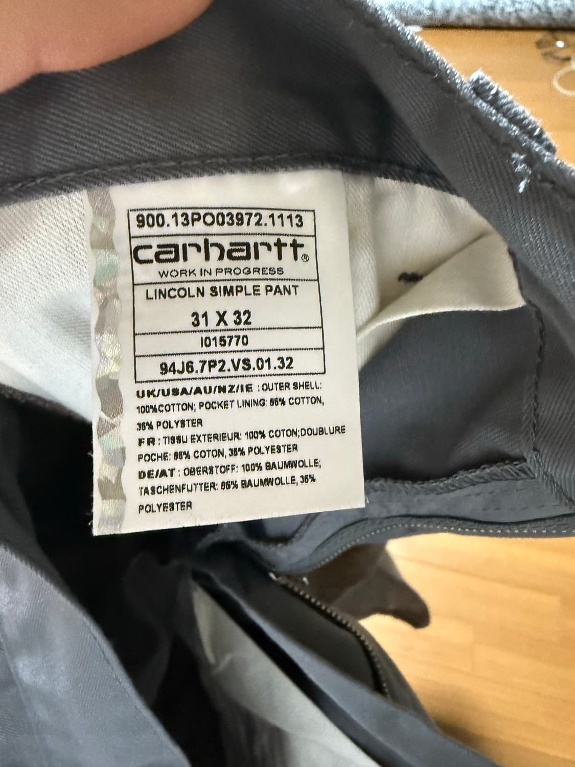 칼하트 워크인프로그레스 린콘 심플 팬츠 31x32 상품이미지1